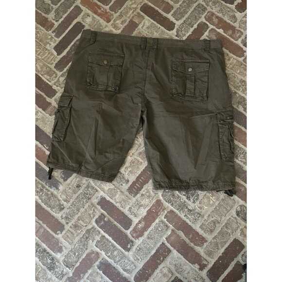 DONGD Brown Cargo Shorts Cotton Loose Fit Lightweight Pockets Men's Size 48 NWT - Picture 2 of 12